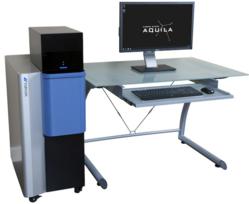 The Aquila is a compact SEM with optical microscope and fully automated stage